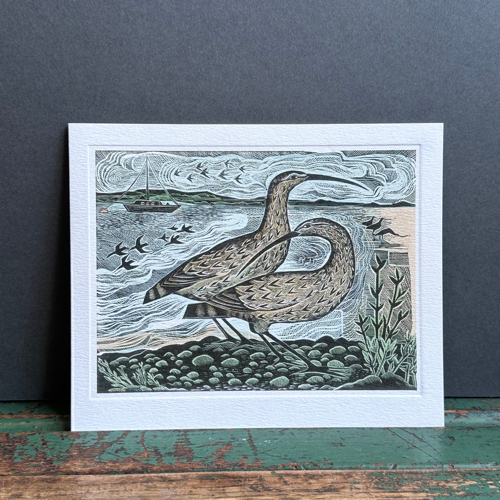 G/Card - Angela Harding - Two Curlews on the Deben