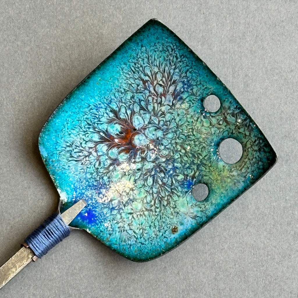 Decorative Enamel Spoon 'Chasing Tool’