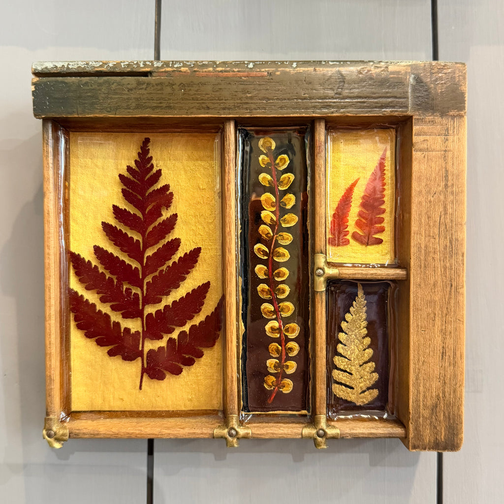 Mixed Media Garden Ferns #532