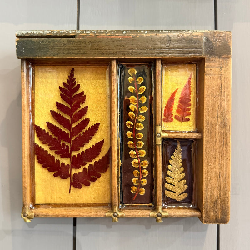 Mixed Media Garden Ferns #532