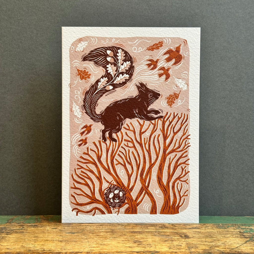 G/Card - Folded Forest - Squirrel in the Tree Tops