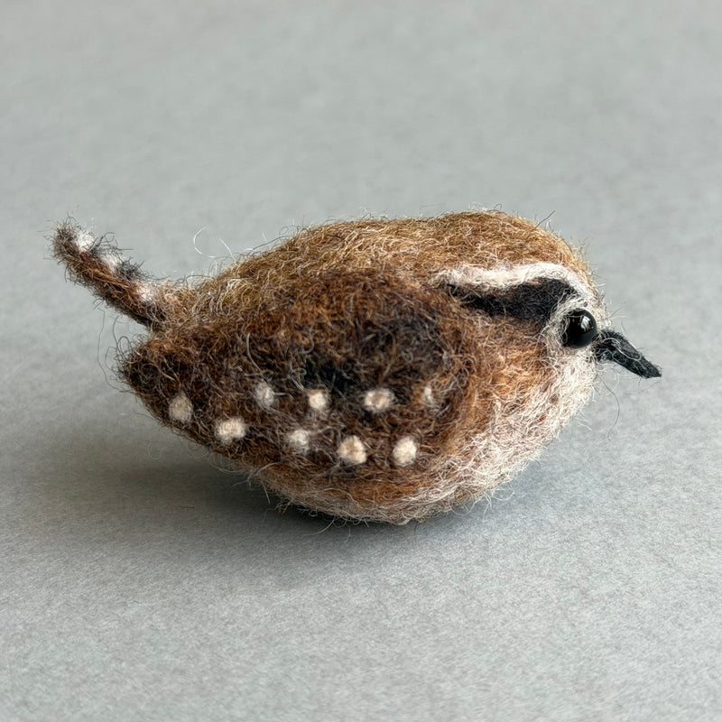 Needle Felted ‘Jenny Wren’ Brooch