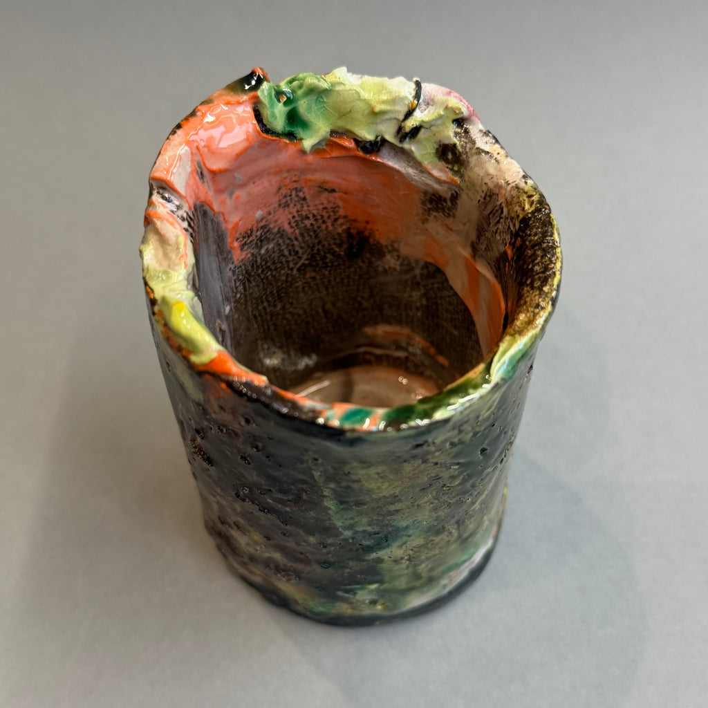 Ceramic Pot - Moorland - Tall Tealight  #B
