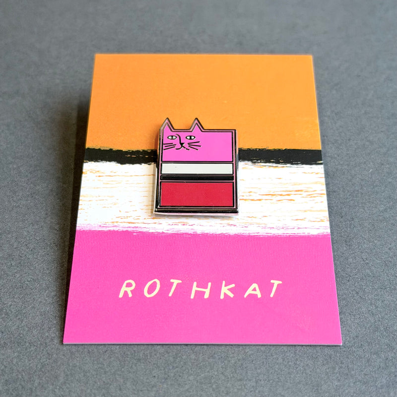 Enamel Cat Pin - Artist - Rothkat