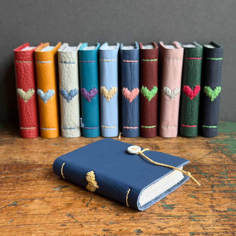 Darned Heart Notebook [Tiny] - Cobalt