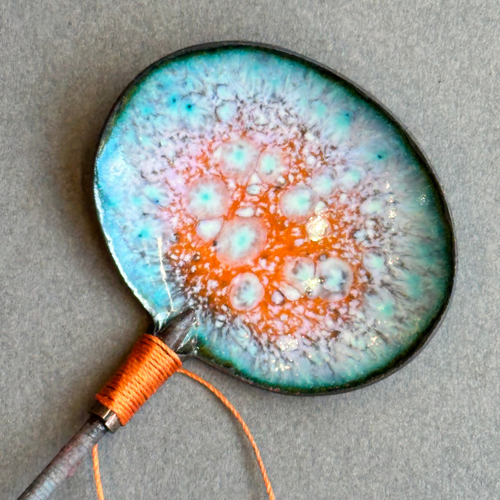 Decorative Enamel Spoon 'Rusty Nail’