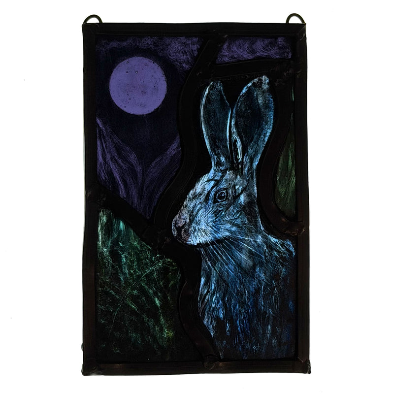 Stained Glass Rectangle - Hare