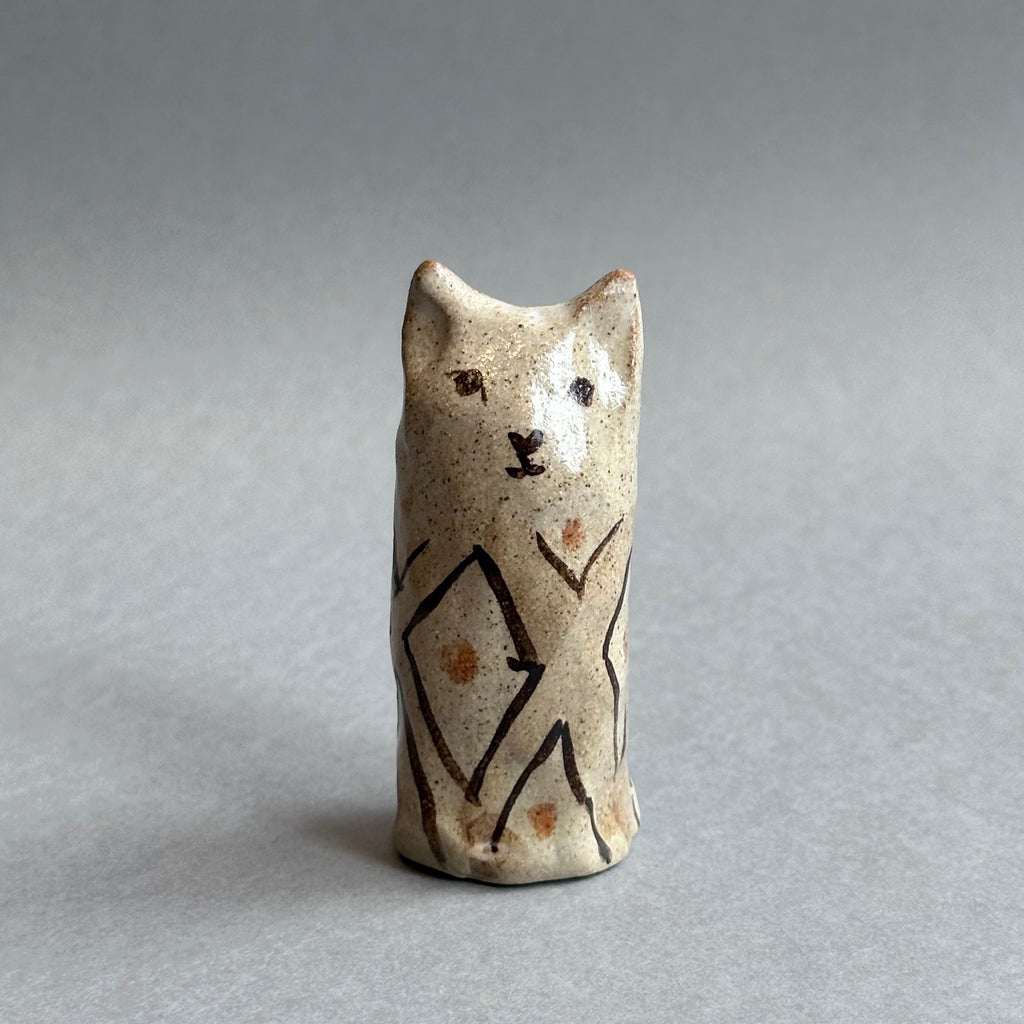 Stoneware Cat [small] #F