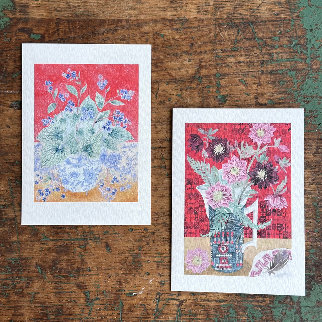 Notecards - Angie Lewin - Brunnera/Hellebore