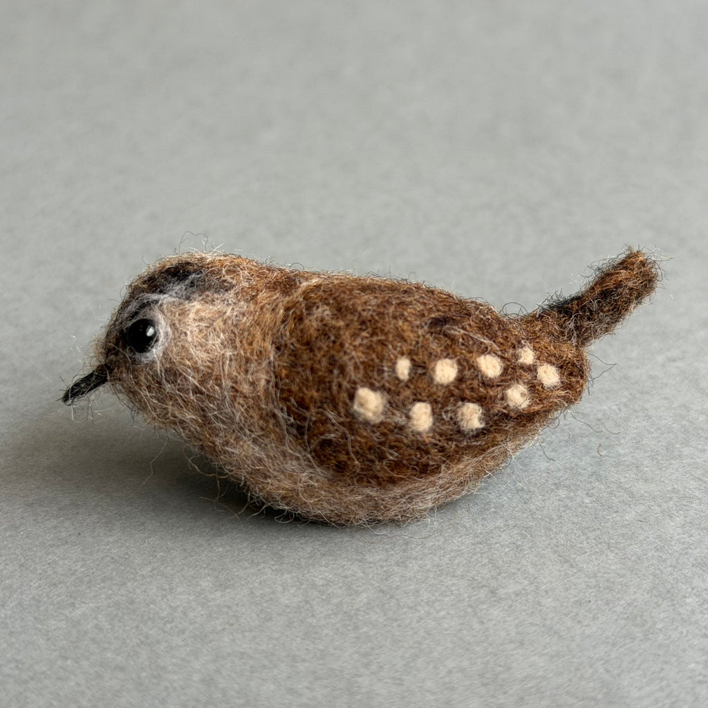 Needle Felted ‘Jenny Wren’ Brooch