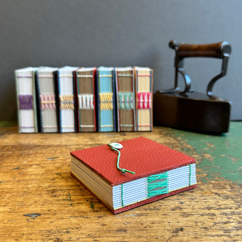 Exposed Spine Notebook [Tiny] - Tomato