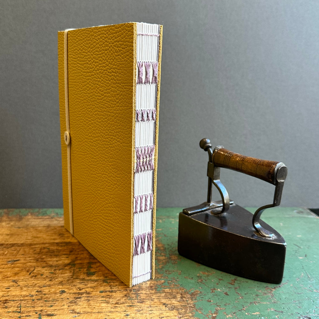 Exposed Spine Notebook [Large] - Custard