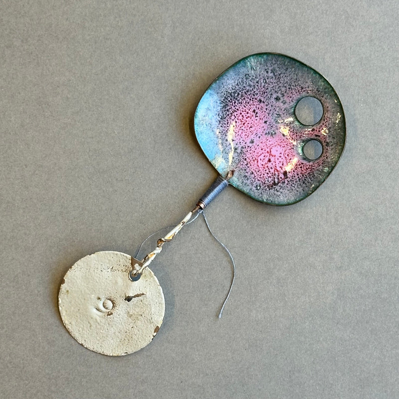 Decorative Enamel Spoon 'Old No.9 Tag’