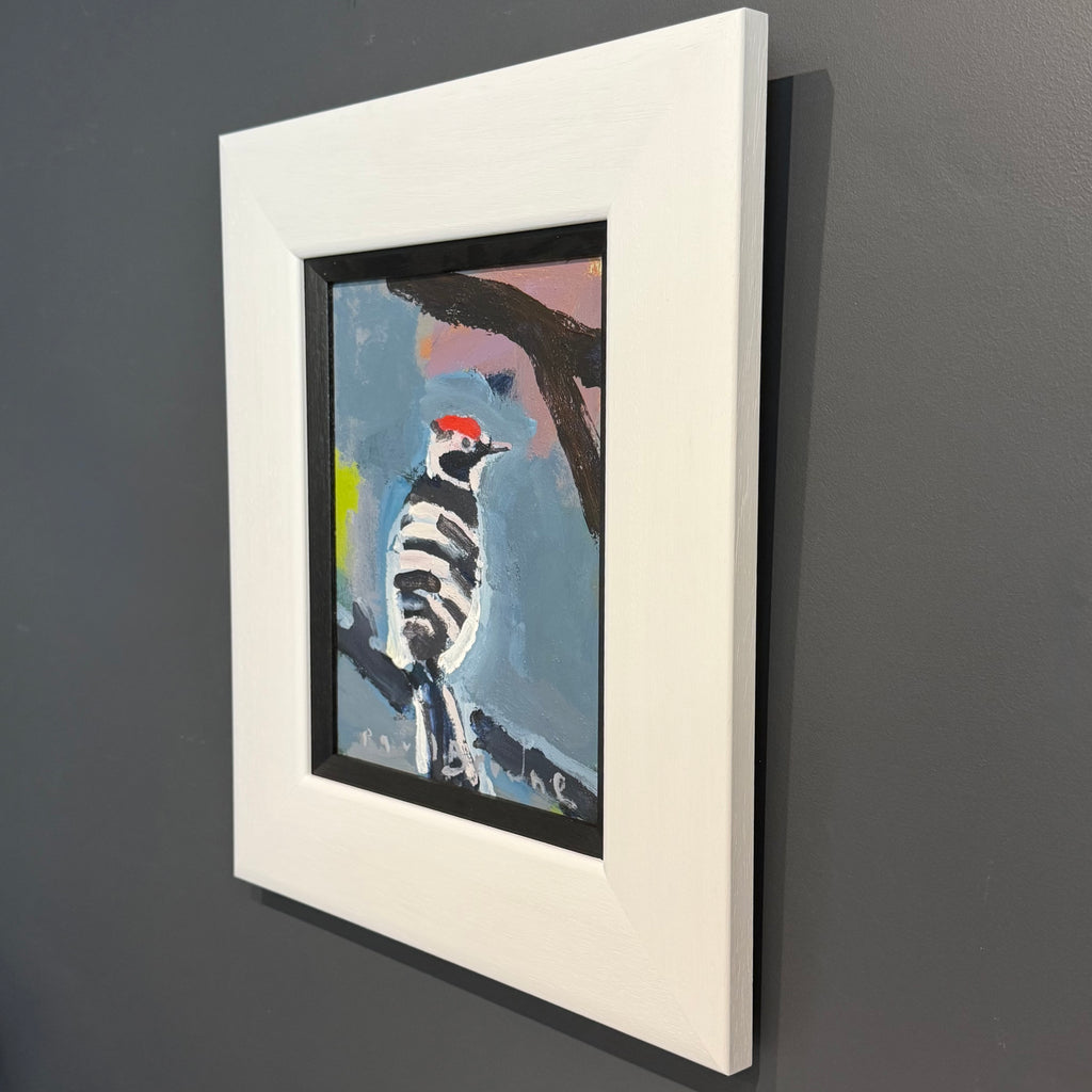 Acrylic on Wood Panel - ‘When you’ve got a job to do’ [Woodpecker]