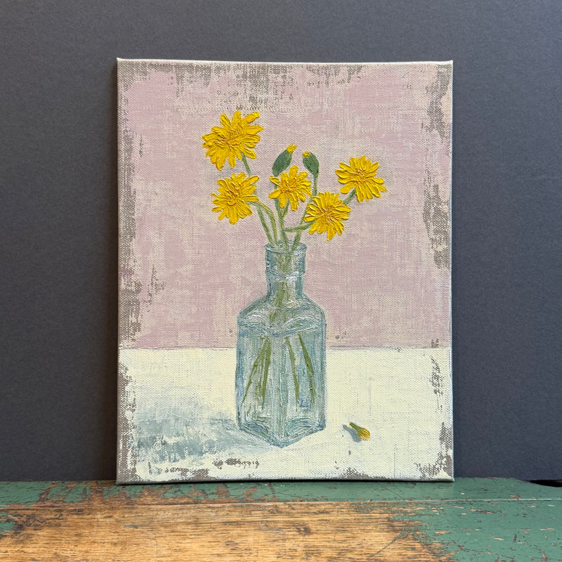 Oil Painting - 8 x 10” - Dandelions