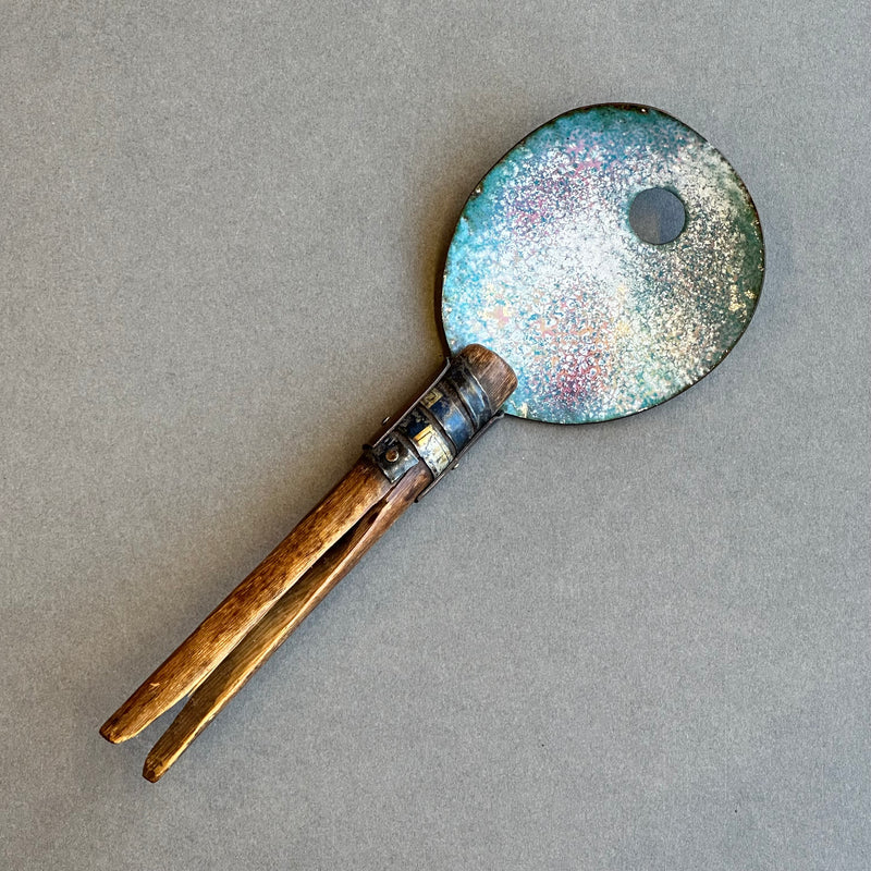 Decorative Enamel Spoon 'Vintage Clothes Peg’