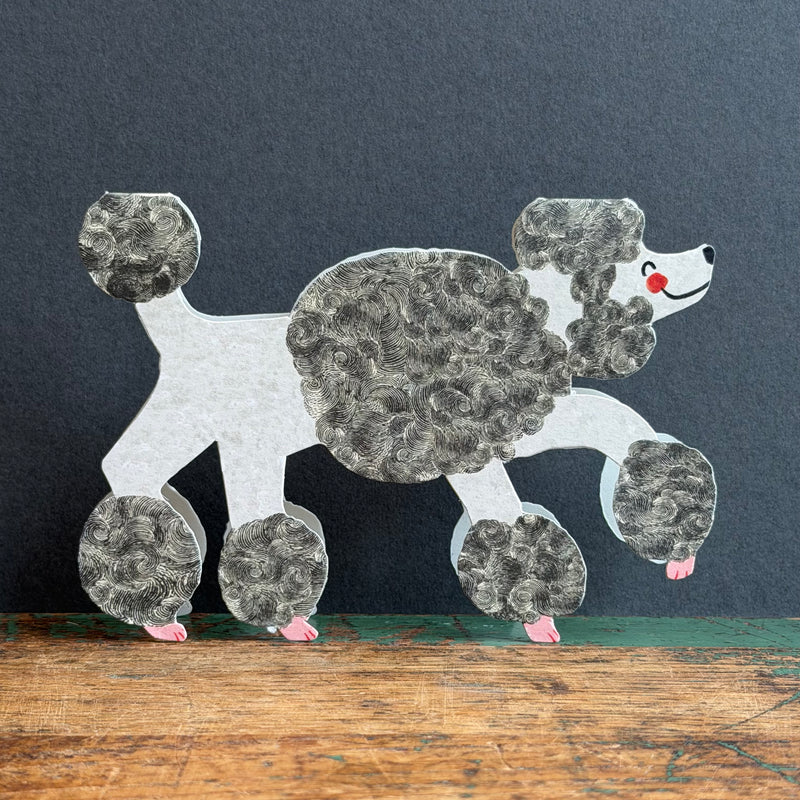 Shaped Card - The Poodle