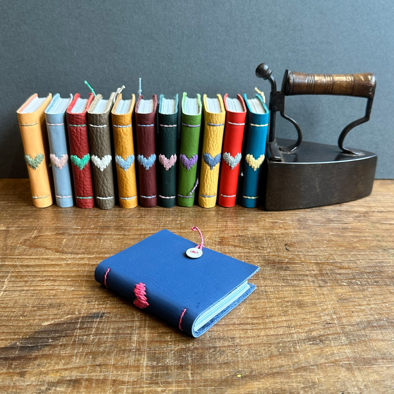 Darned Heart Notebook [Tiny] - Cobalt