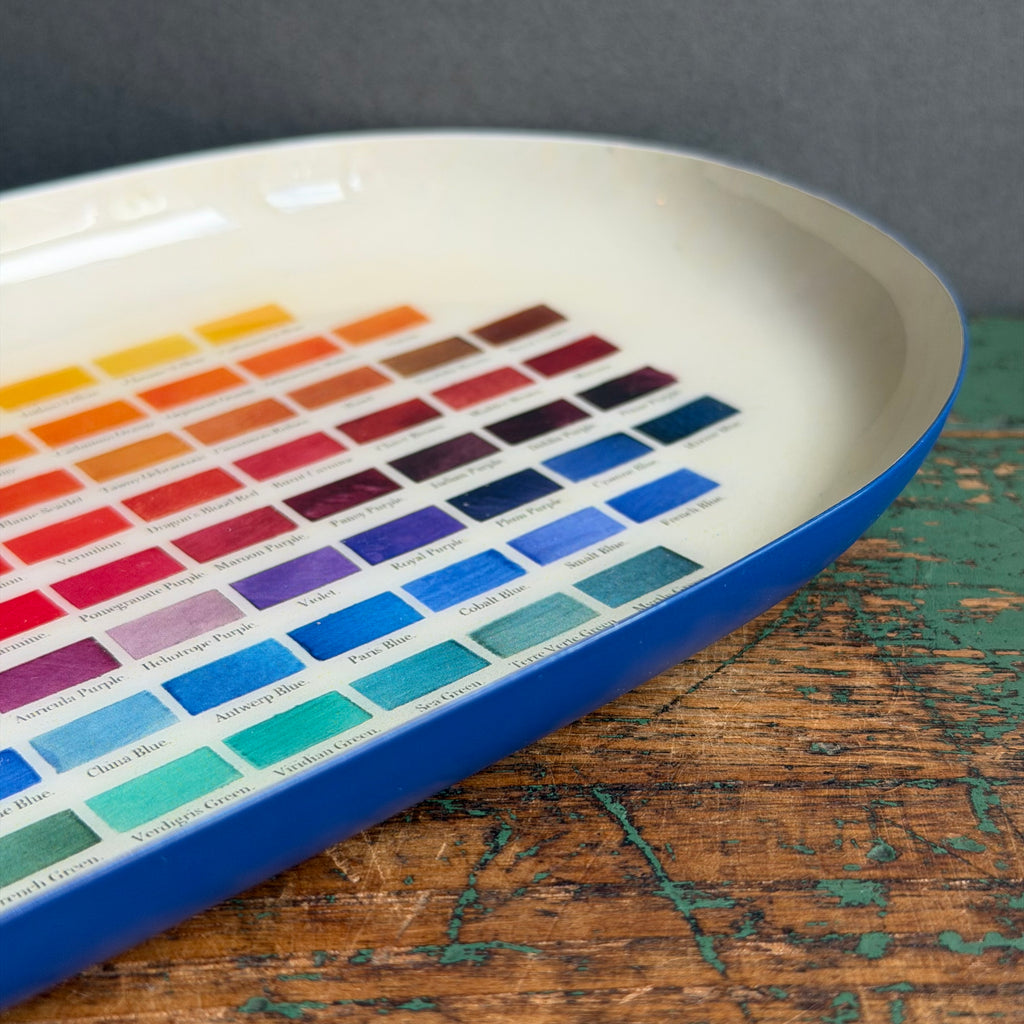Enamel Tray - Oval - Nomenclature of Colours