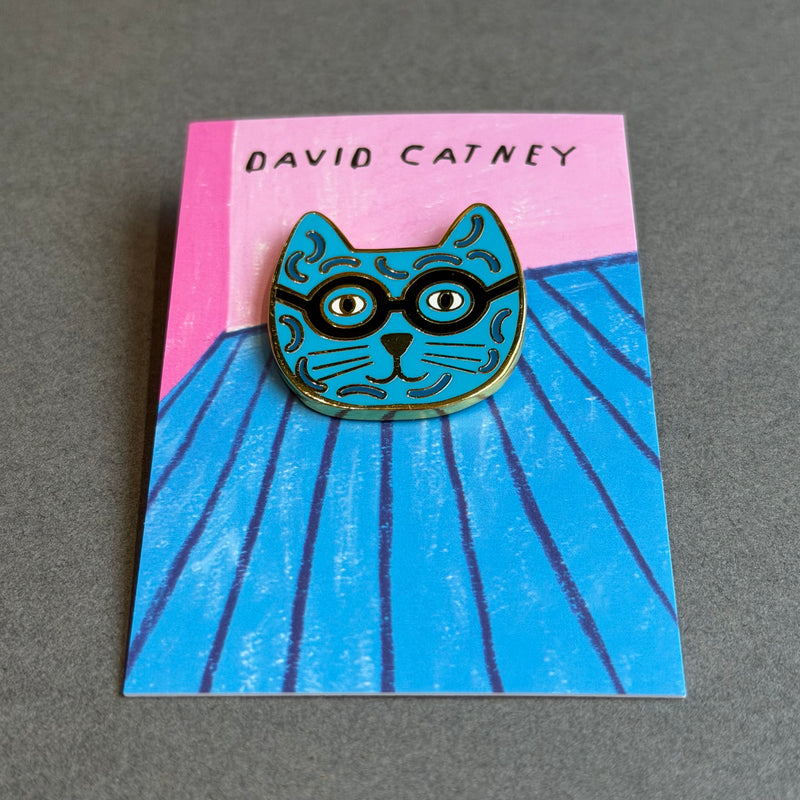 Enamel Cat Pin - Artist - David Catney
