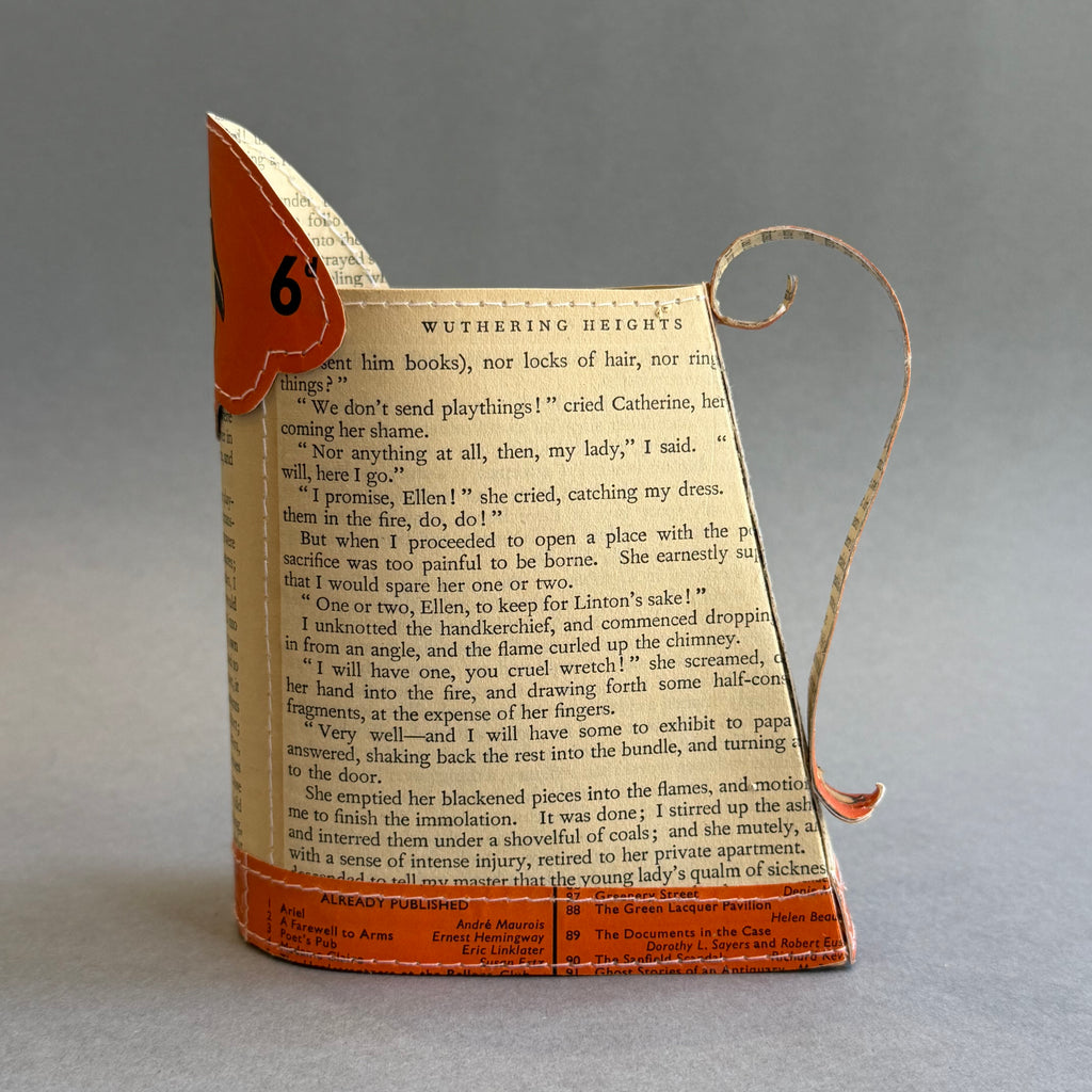 Paper Jug - Medium - Penguin Orange - Wuthering Heights
