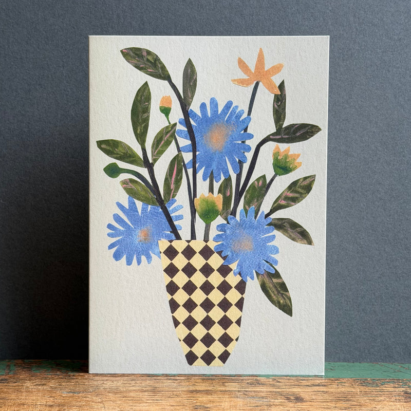 Greeting Card - Chequer Vase