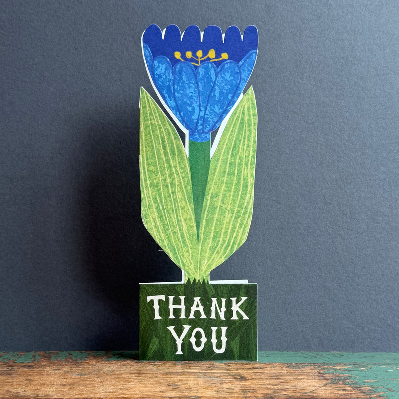 Tall Stand-Up Card - Tulip - Thank You