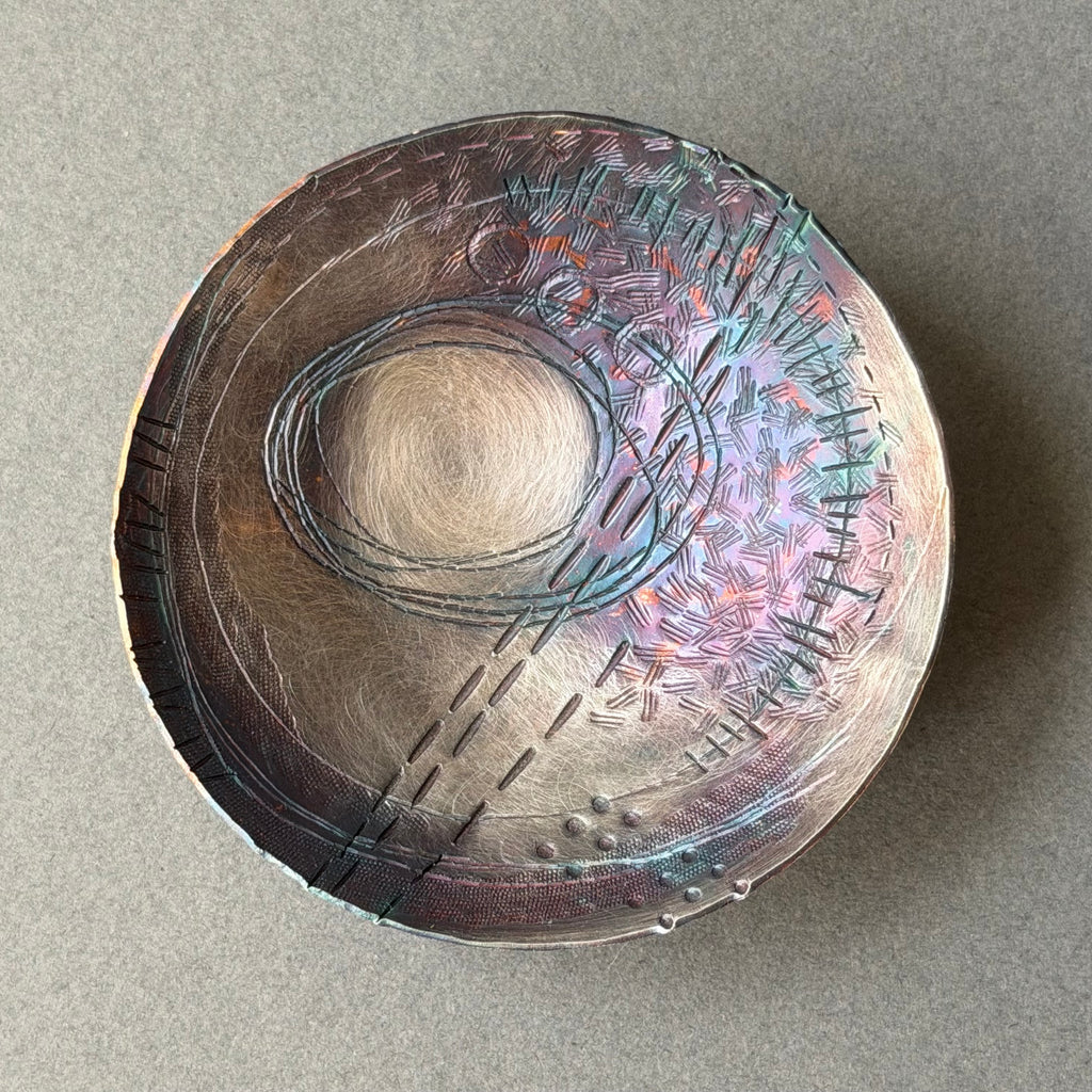 Bowl - Chased Silver Plate - Medium - LXIII