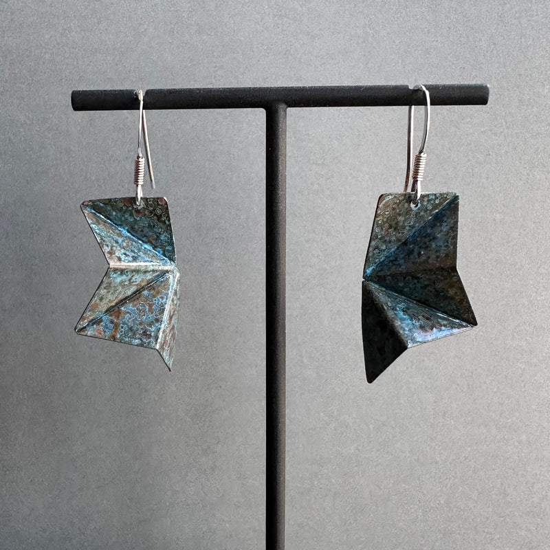 Origami Drop Earrings