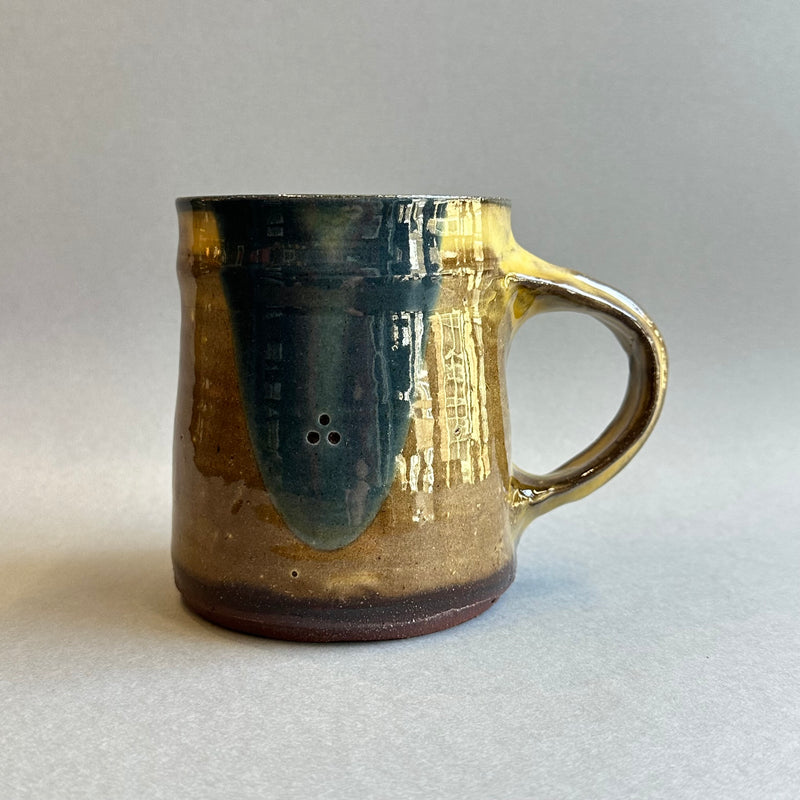 Mug - Cream & Blue - Dots
