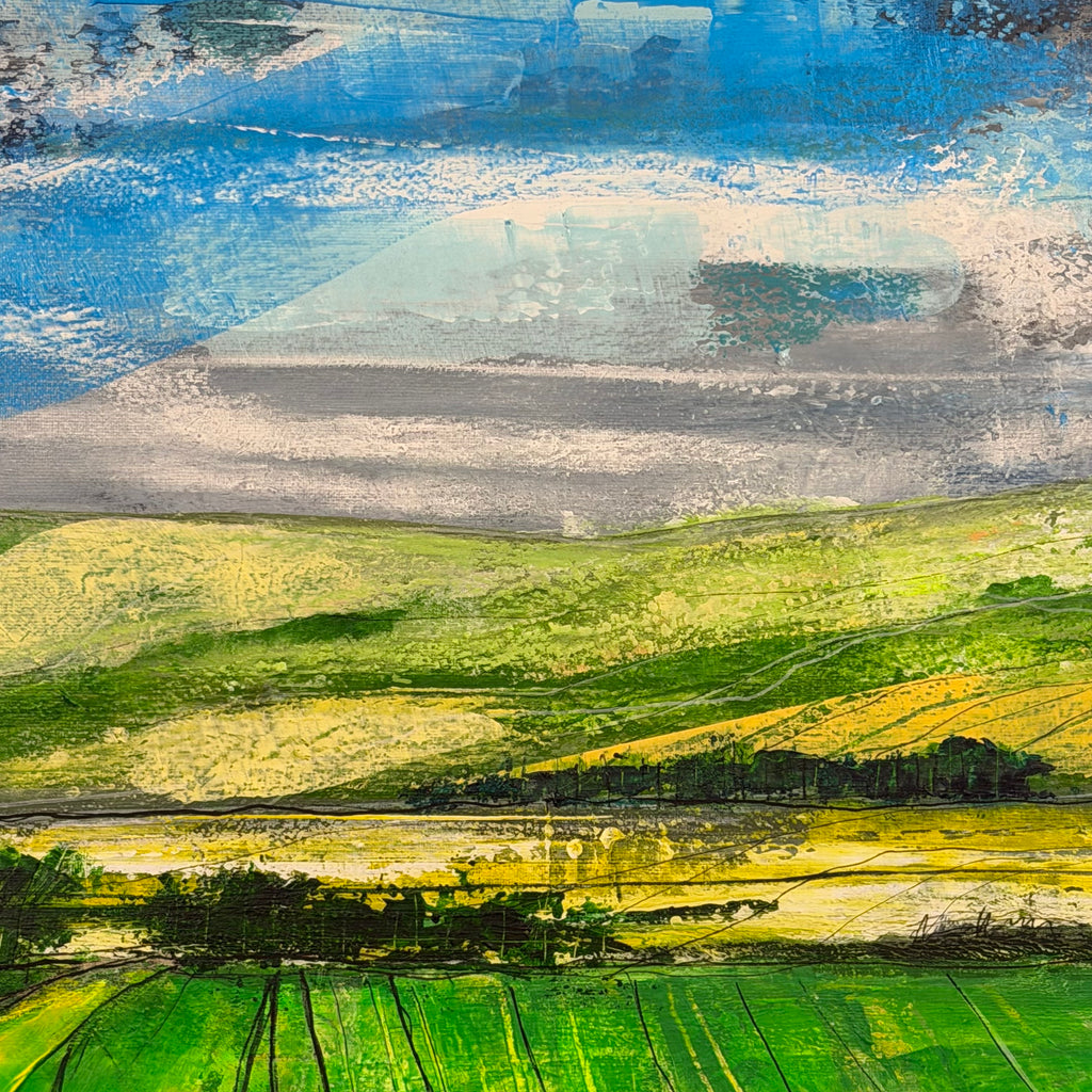 Painting 67.5 x 88cm - Framed - Tewitt Hill, Oakworth