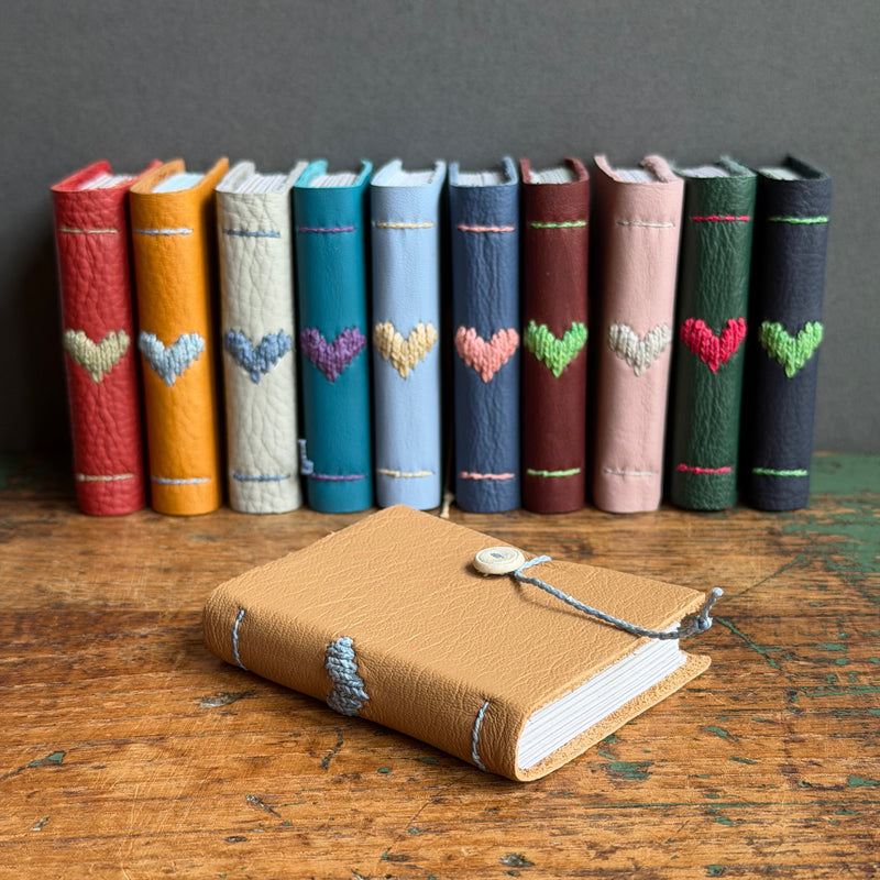 Darned Heart Notebook [Tiny] - Camel