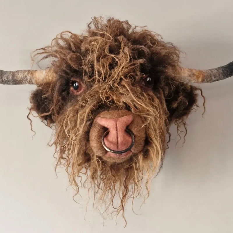 Needle Felted Highland Cow ‘Hamish’