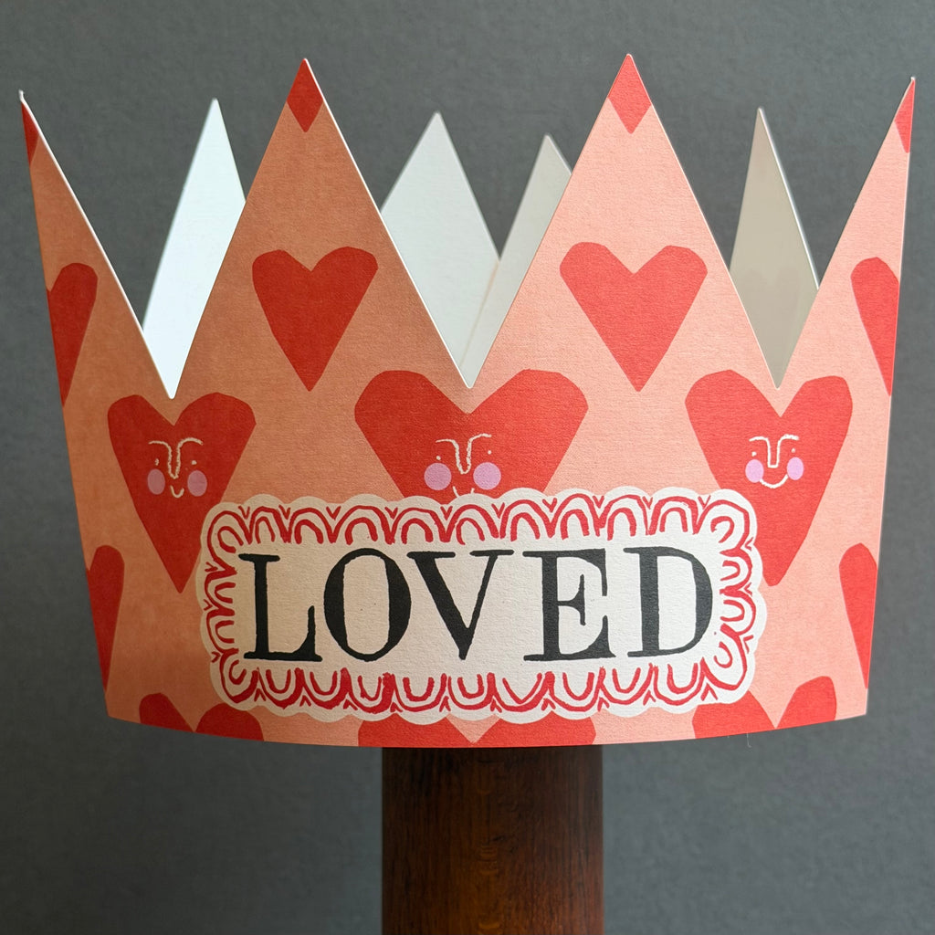 Party Hat Greeting Card - Loved