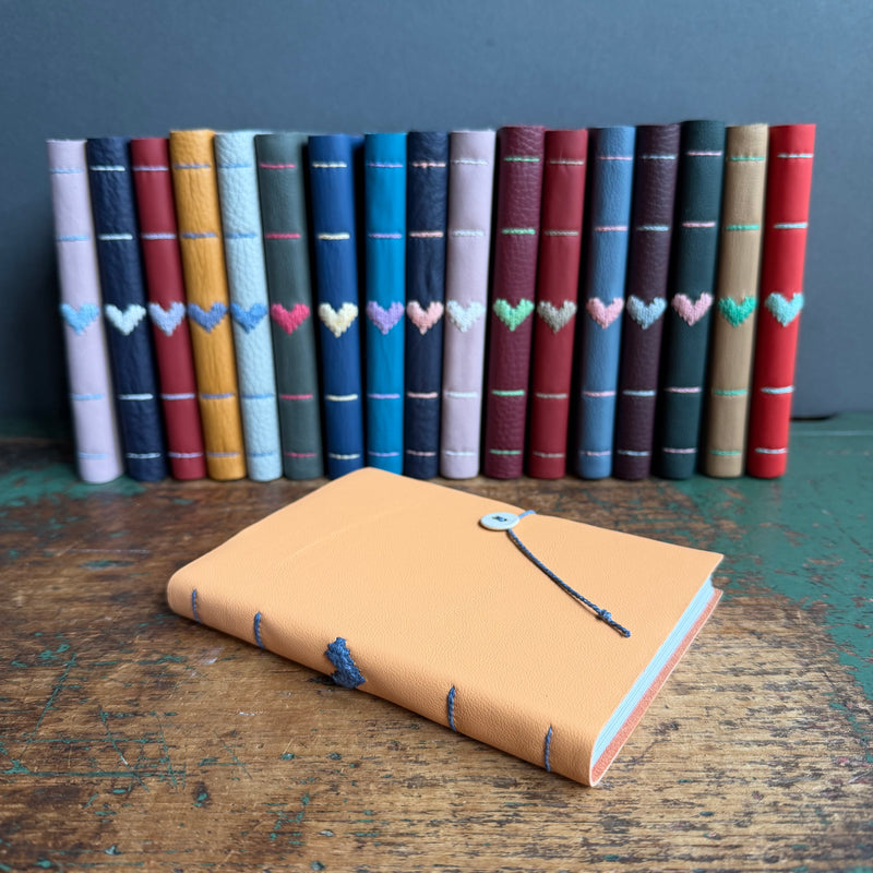 Darned Heart Notebook [Medium] - Peach