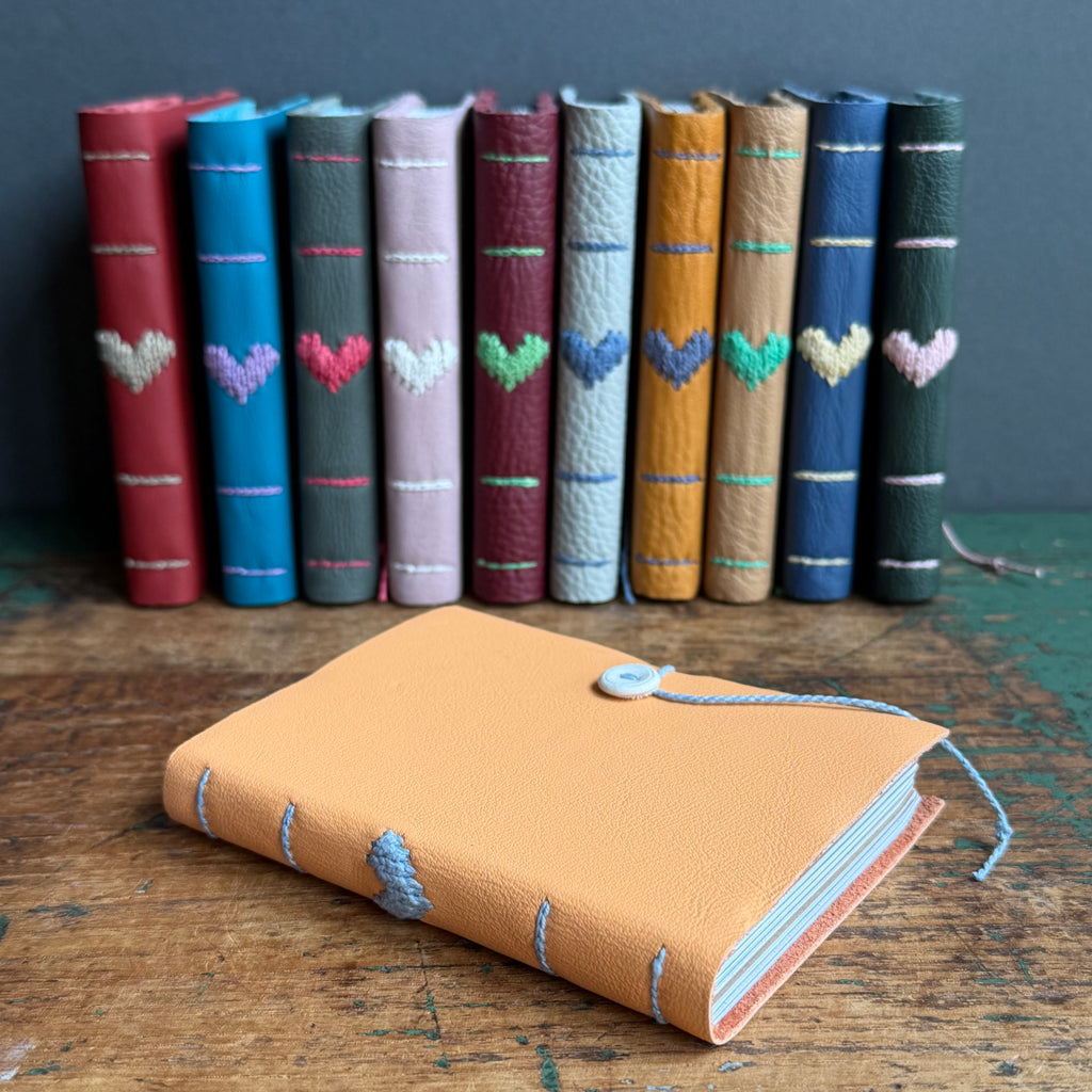 Darned Heart Notebook [Small] - Peach
