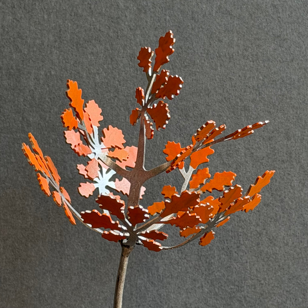 Sculpture - Sapling Oak - Orange Leaves