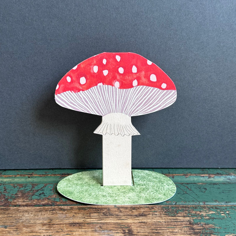 Stand Up Card - Red Toadstool