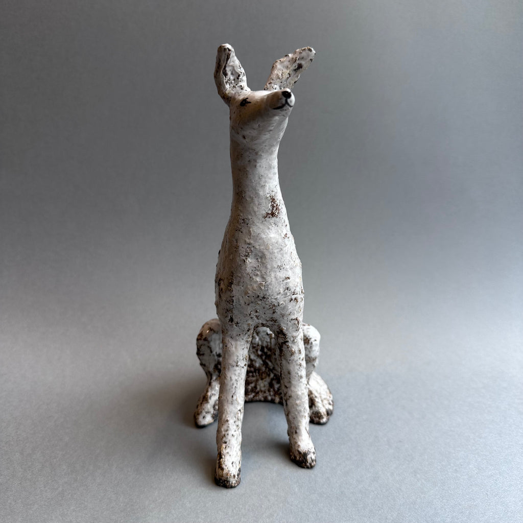 Stoneware Hound - Seated [large]