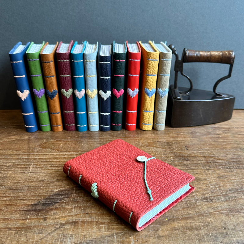 Darned Heart Notebook [Small] - Tomato