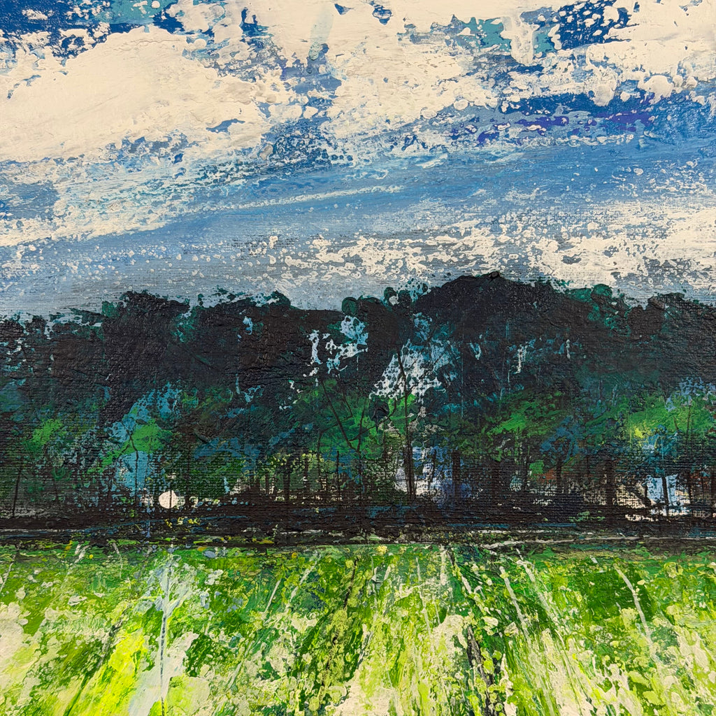 Painting 67.5 x 88cm - Framed - White Lane, Oakworth