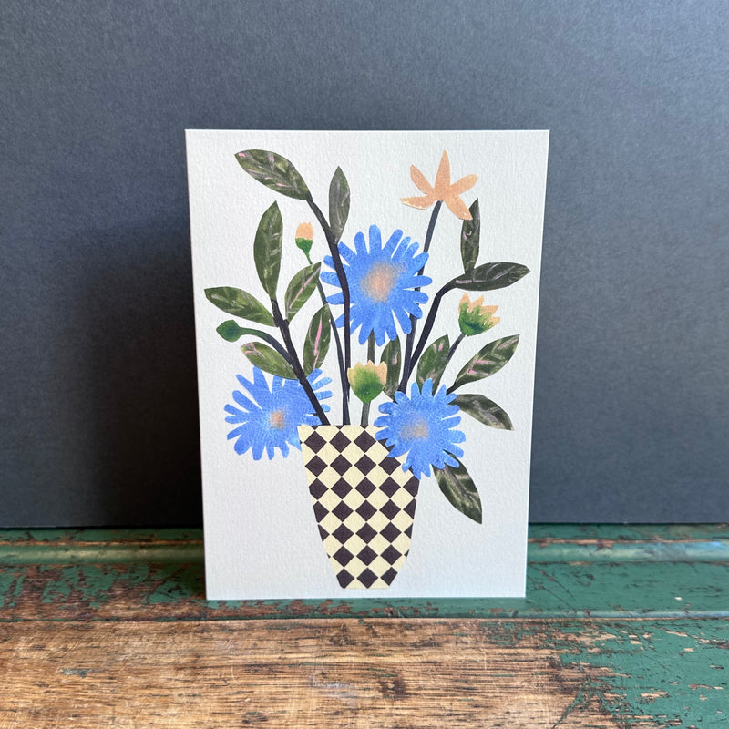 Greeting Card - Chequer Vase