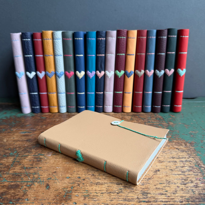 Darned Heart Notebook [Medium] - Caramel