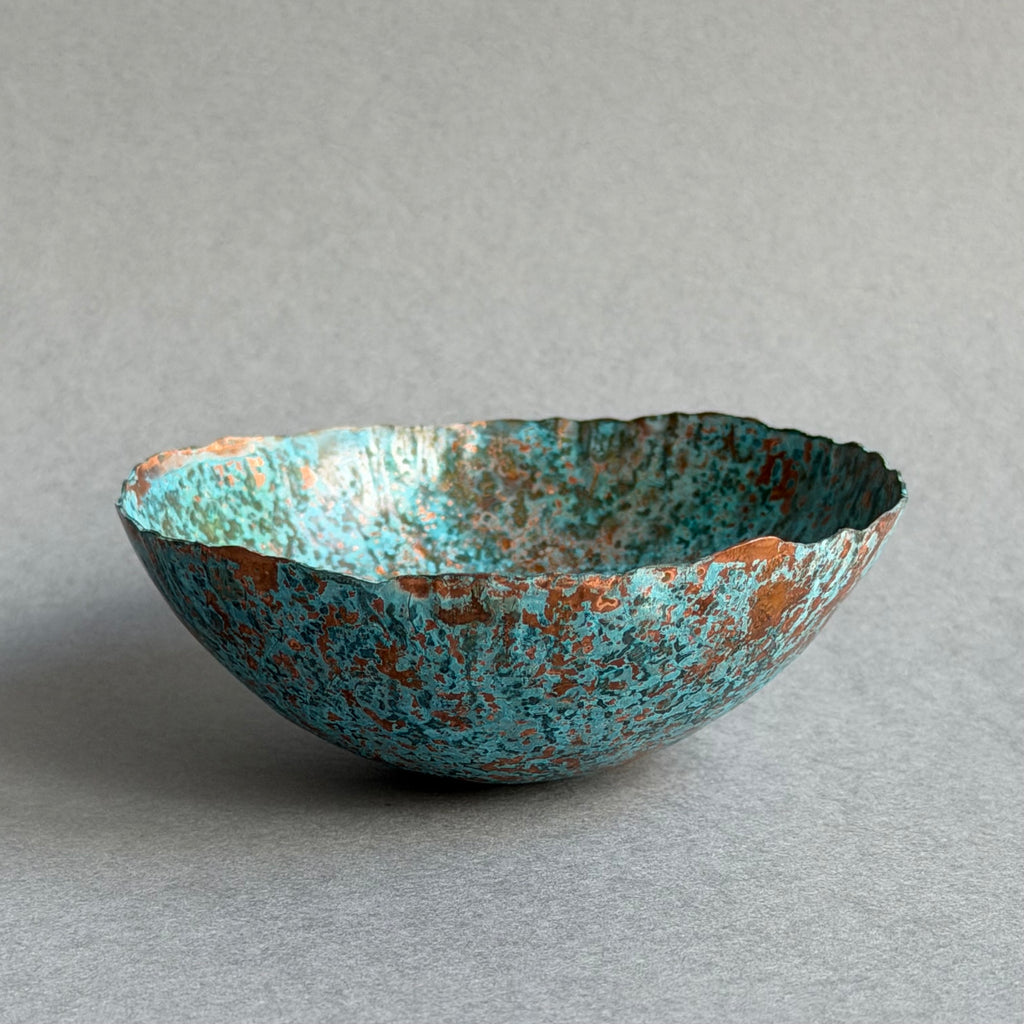 Patinated Copper Bowl - 8cm