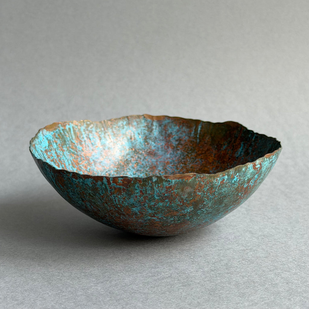 Patinated Copper Bowl - 10cm