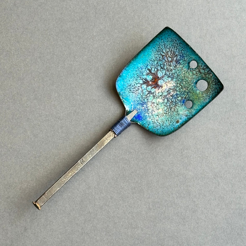 Decorative Enamel Spoon 'Chasing Tool’
