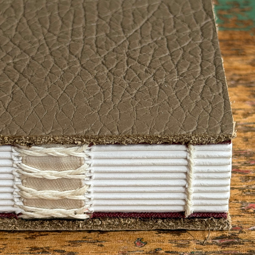 Exposed Spine Notebook [Large] - Sepia