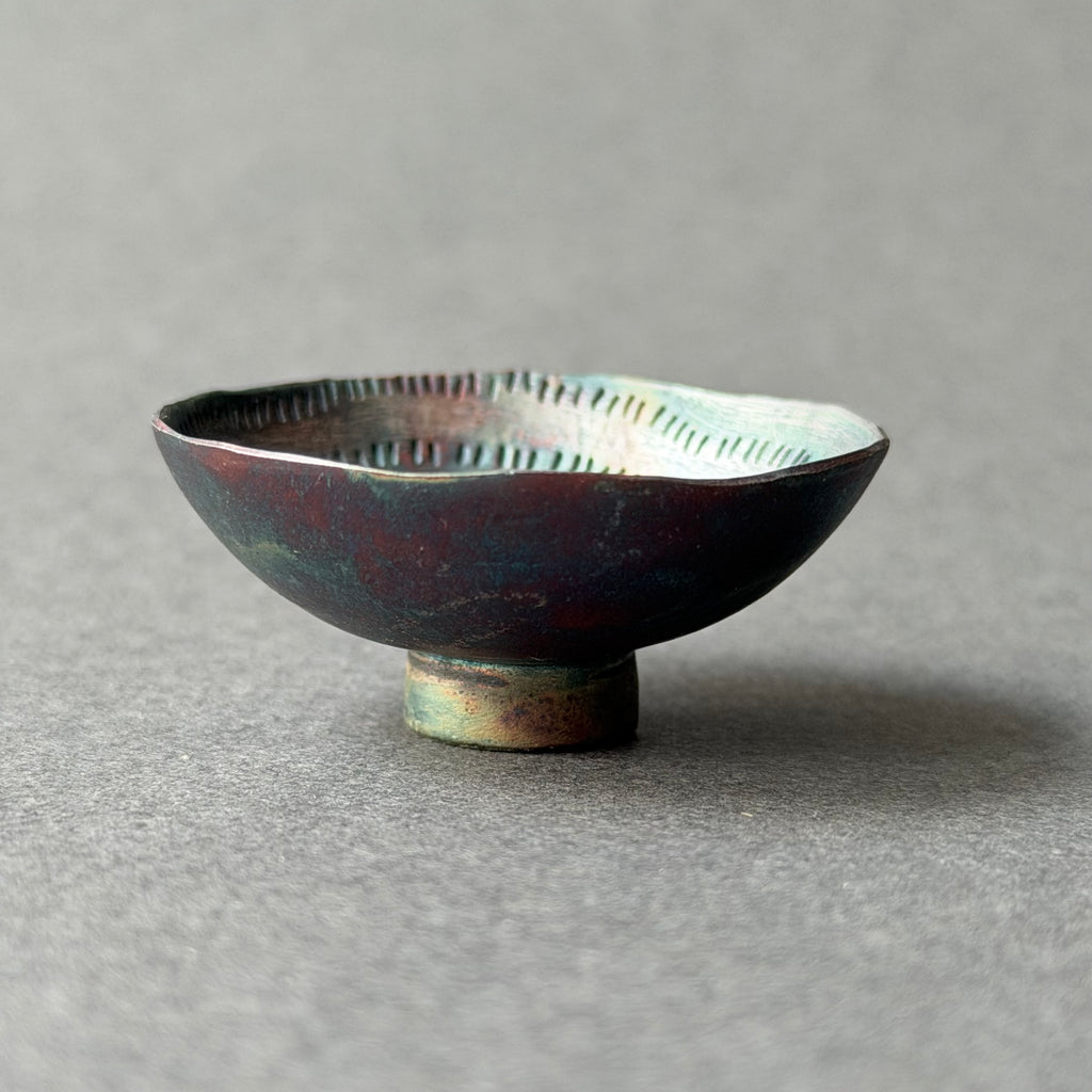 Bowl - Chased Silver Plate - Tiny