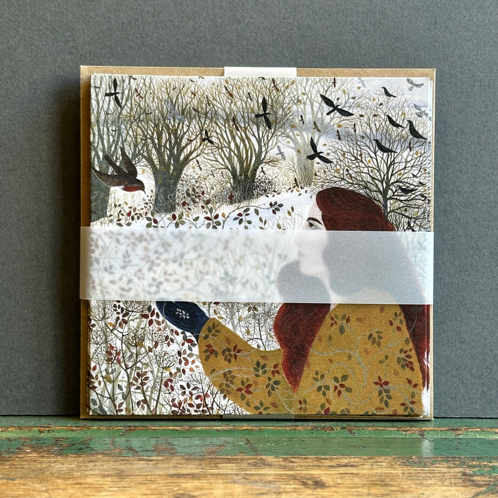 Note Pack - Set of 6 - Dee Nickerson - A Treat for the Robin
