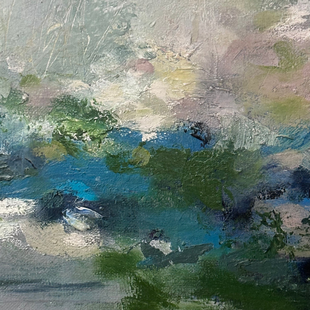 Verdant Landscape - Oil on Board